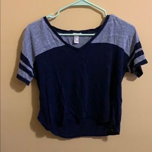 Small Blue Jersey Style Top